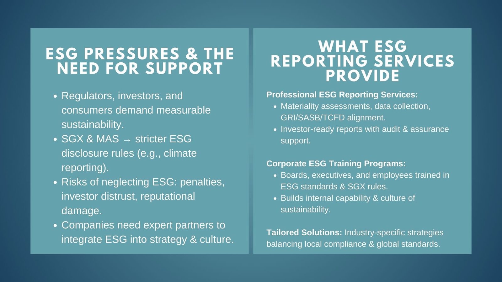Why Companies Choose Riverstone ESG Consulting