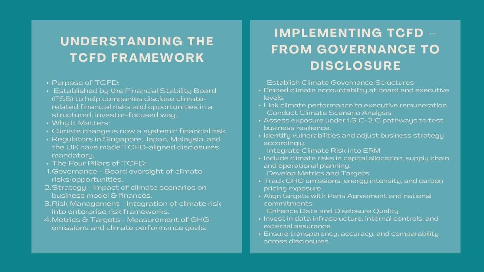 Certified TCFD Climate Disclosure Training Program