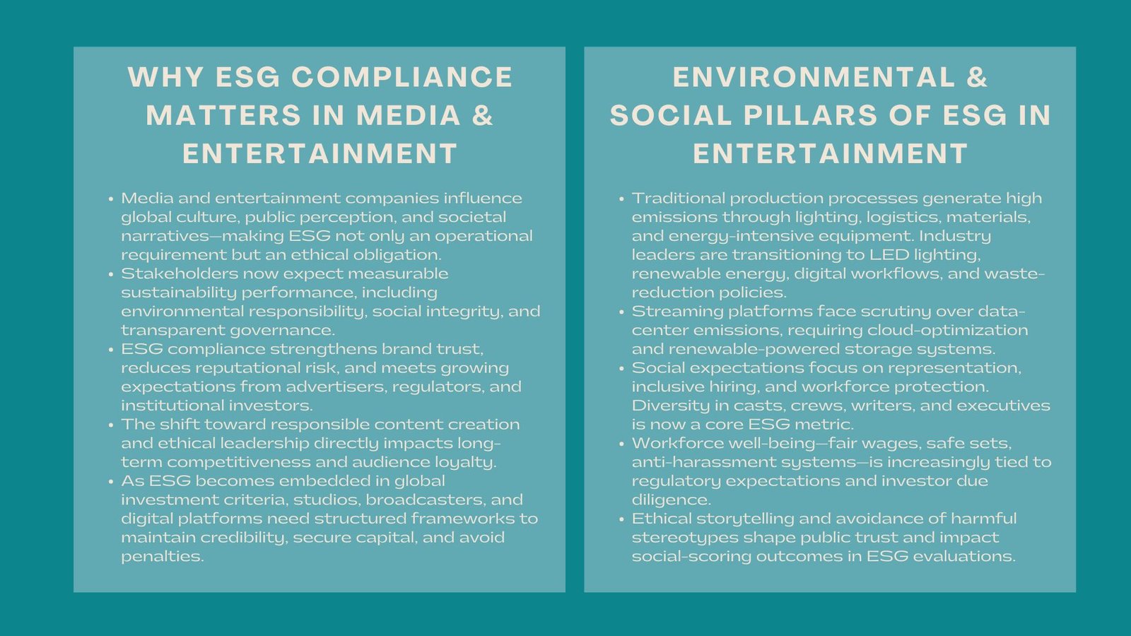 Certified ESG Compliance Media Training