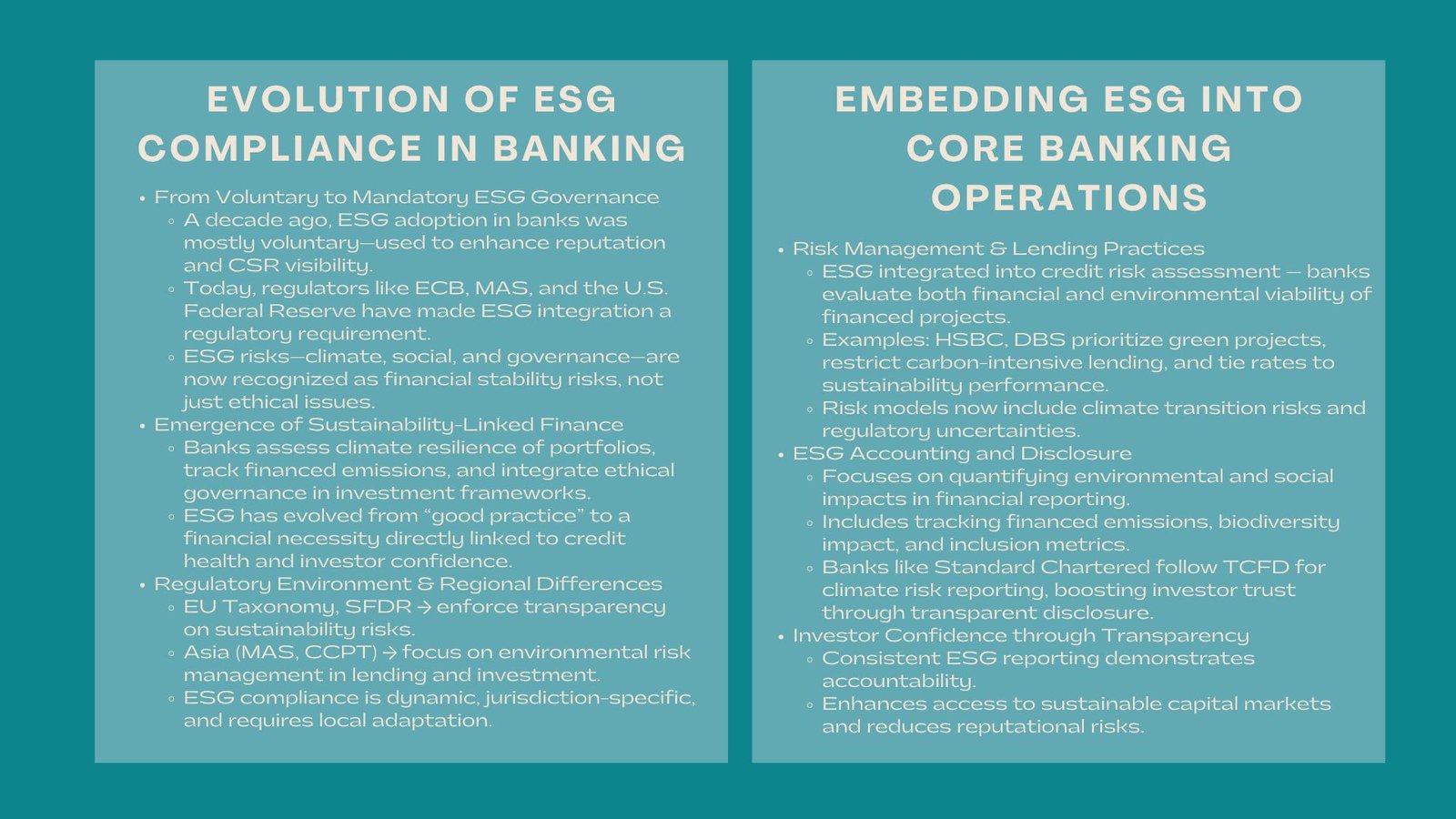 ESG Compliance Trends in Banking