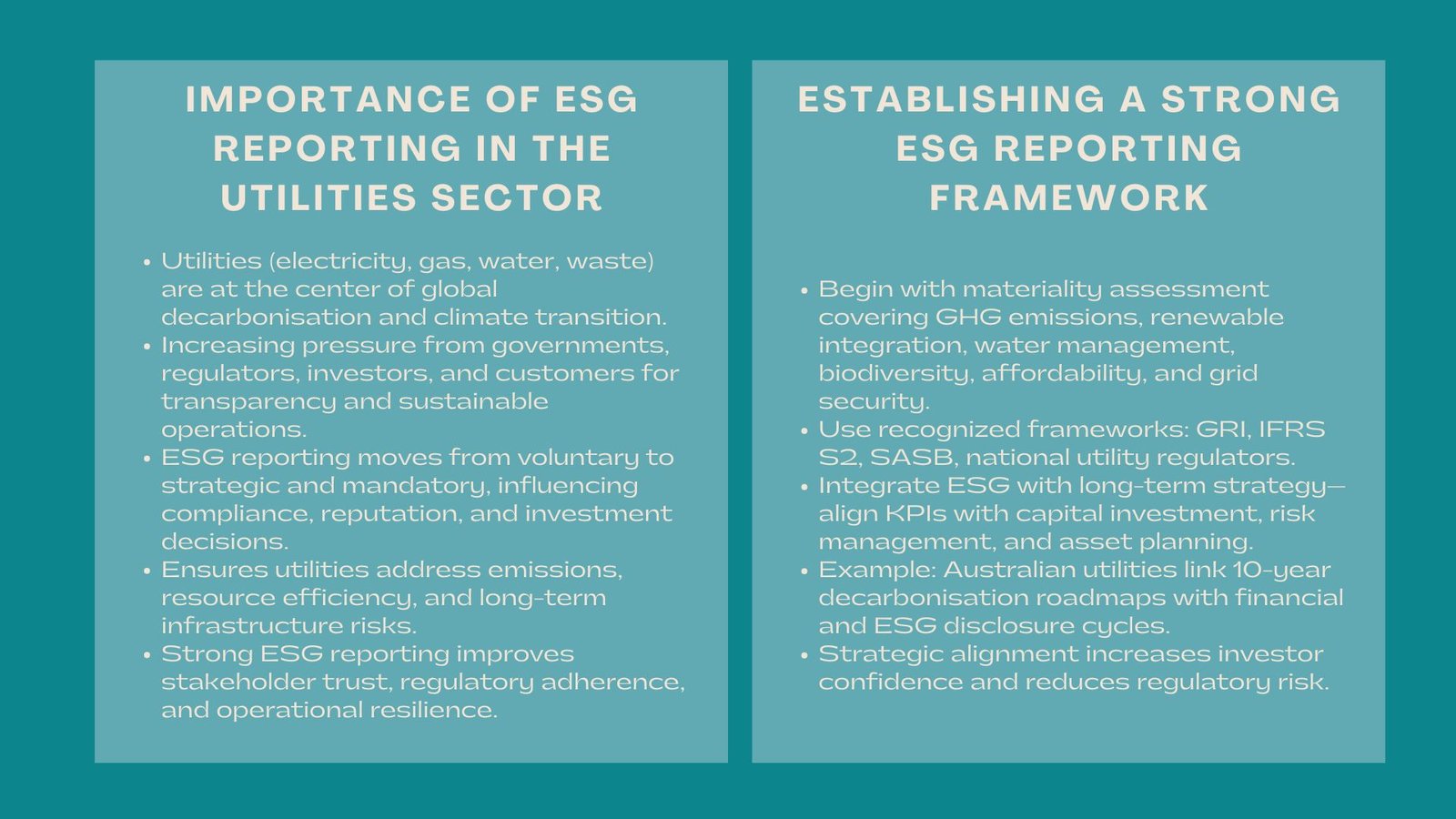 Advanced ESG Reporting Utilities Certification