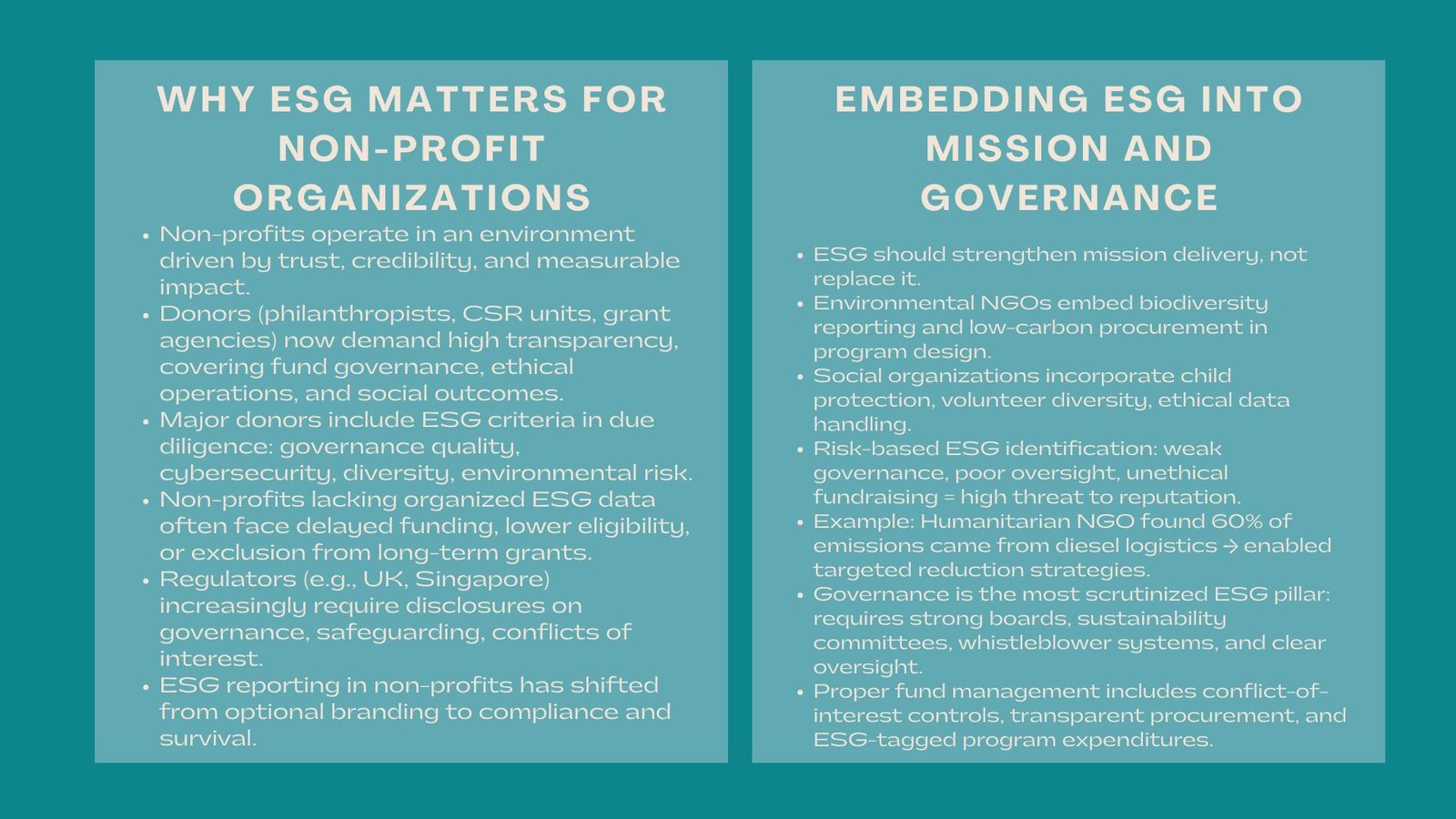 Certified ESG Strategy Nonprofits Training