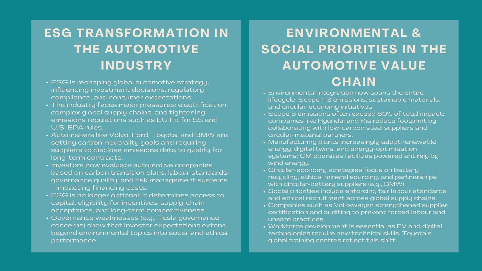 Certified ESG Strategy Automotive Training