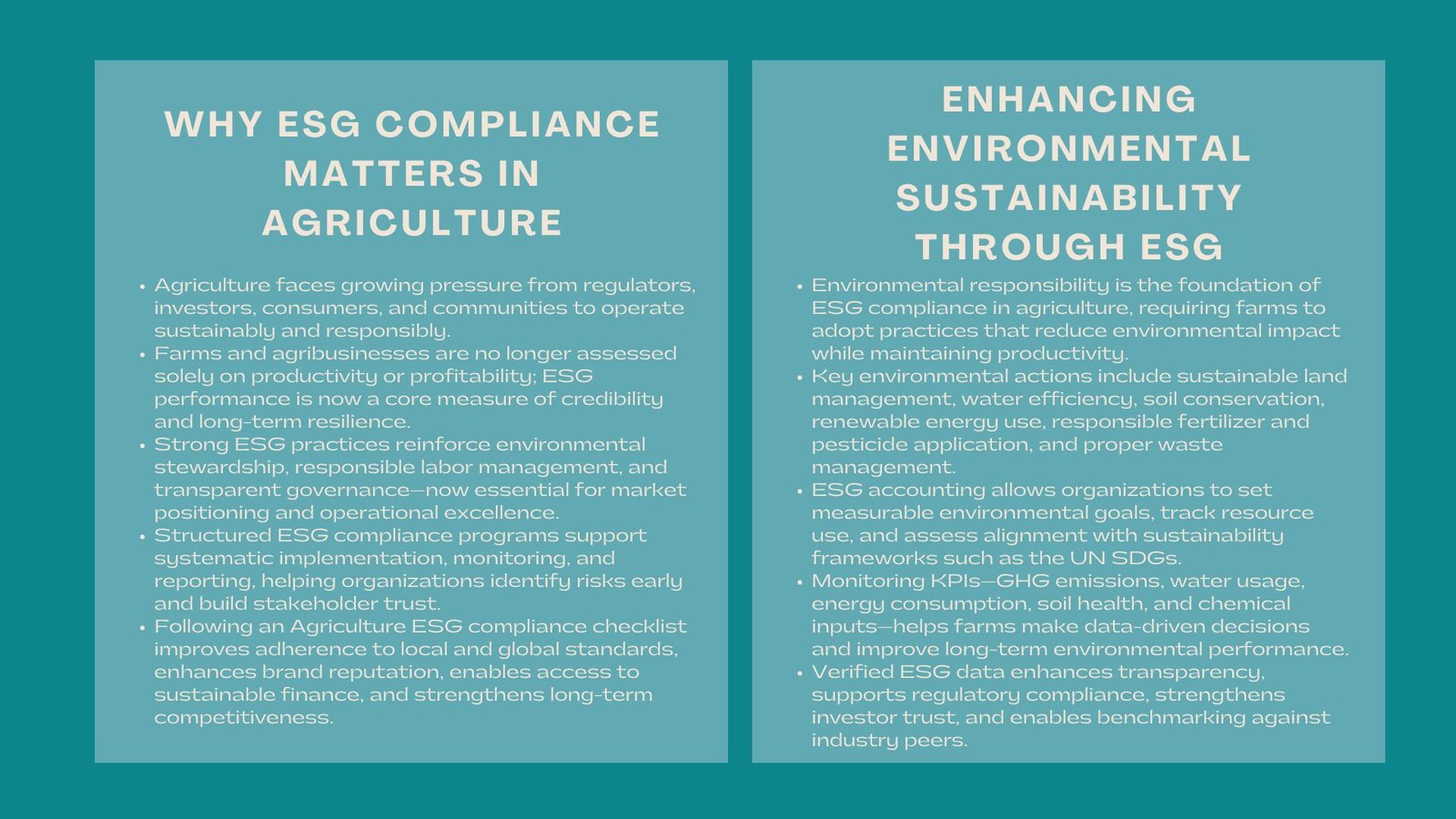 Professional ESG Agricultural Standards Course