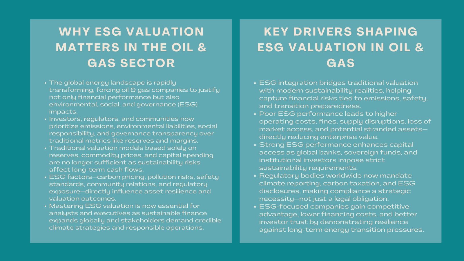 Advanced ESG Oil Gas Analysis